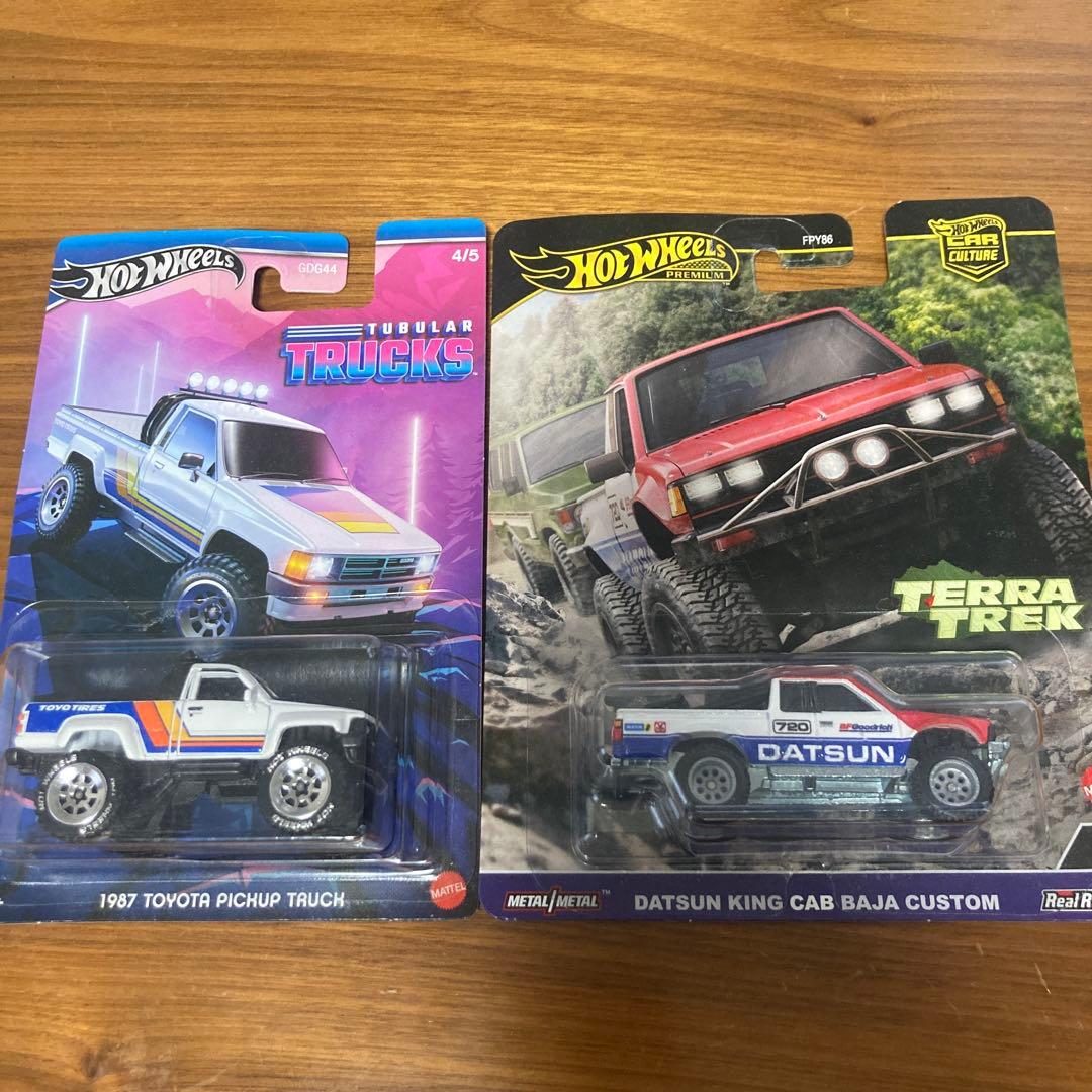 ホットウィール 1987トヨタピックアップ＆ダットサン キングキャブ