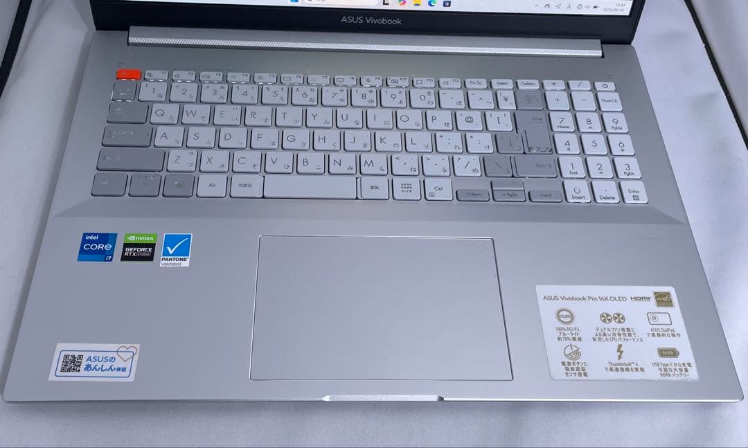 Windowsノート本体 ASUS Vivobook X7600 i7-11370H RTX3050 4K