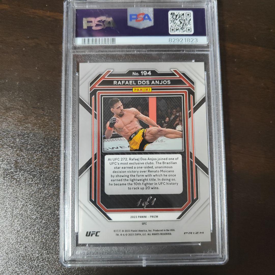 UFC 元王者 ハファエル・ドス・アンジョス 1/1 カード psa8 - メルカリ