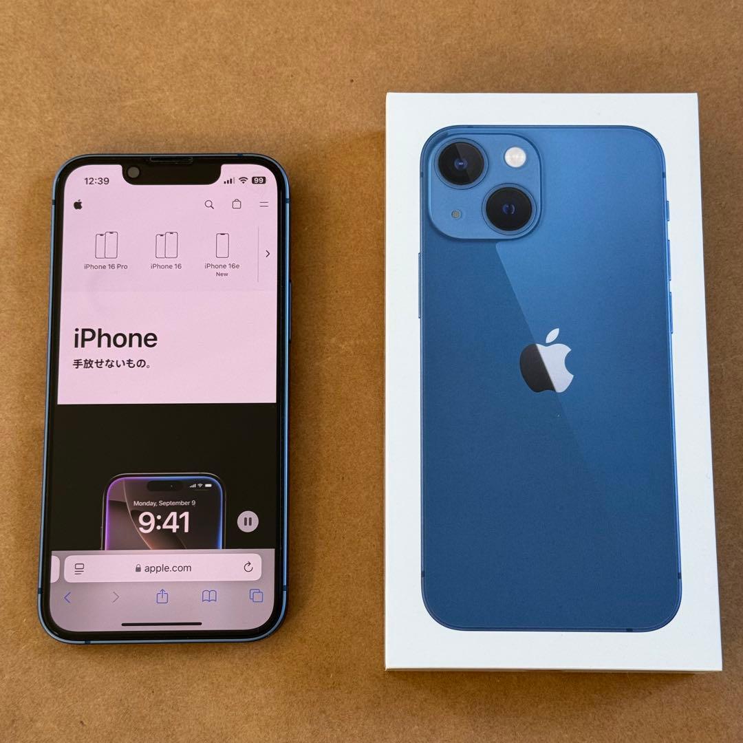 iPhone13mini/258GB/ブルー/バッテリ87%/美品