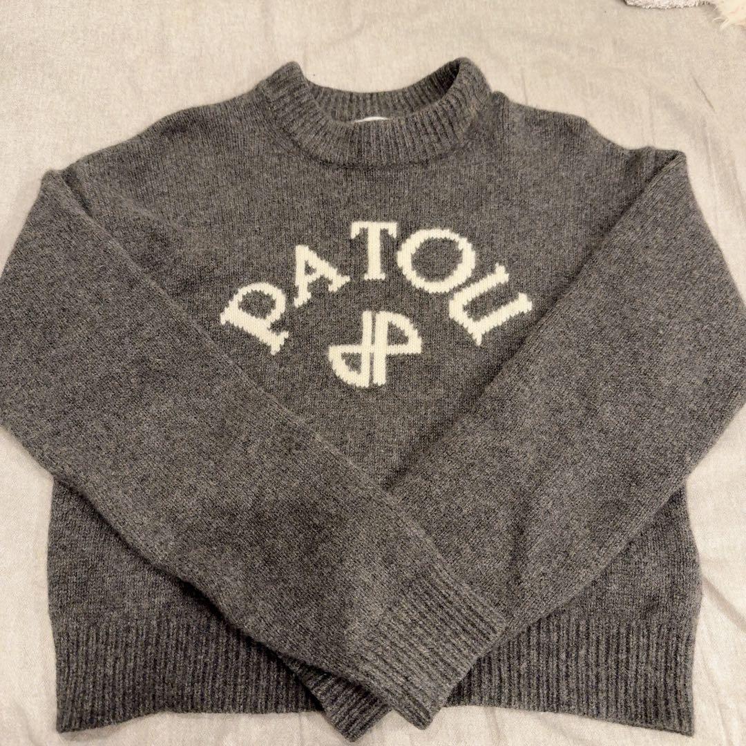 PATOU ロゴ カシミヤニット XS PATOU（パトゥ） ニット ウール＆カシミア パトゥロゴ＆JPモノグラム