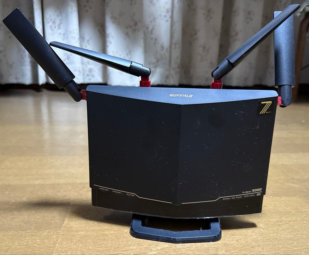 WiFi 7・10Gbps対応ルーター（BUFFALO WXR9300BE6P）