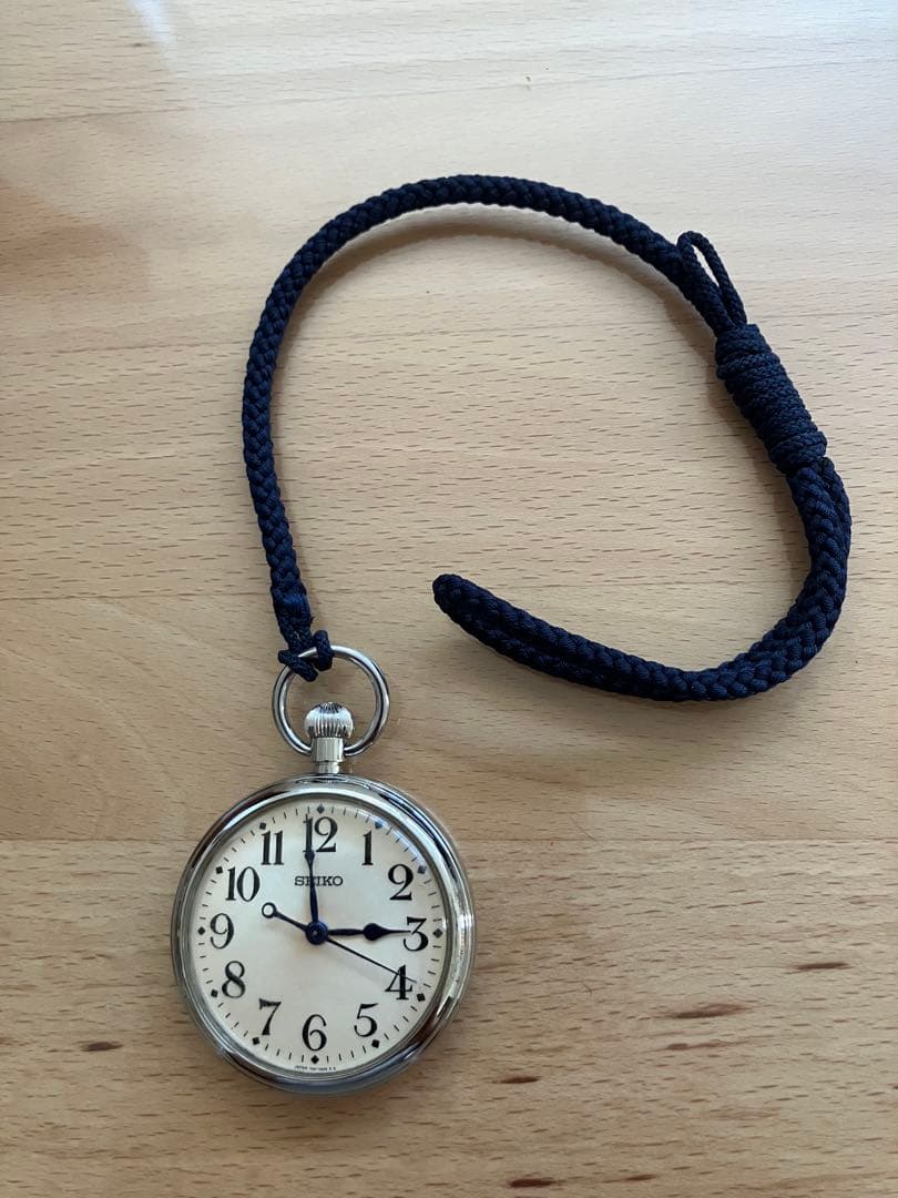 鐵道時計SEIKO 鉄道時計 懐中時計 木製ケース付き セイコー 限定品