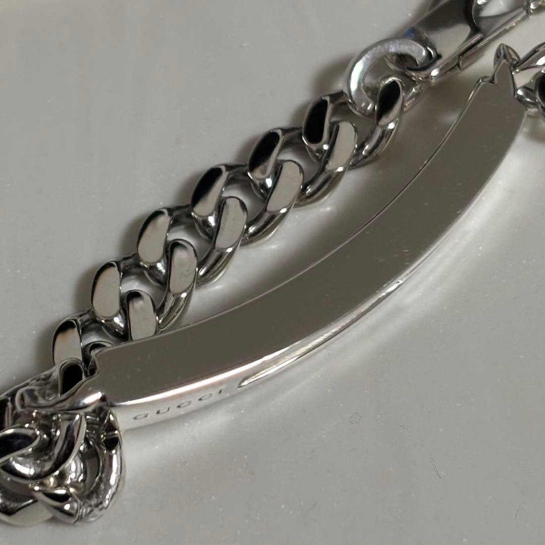 GUCCI 新品同様品 ラージタイプ カットアウトGブレスレット 刻印18