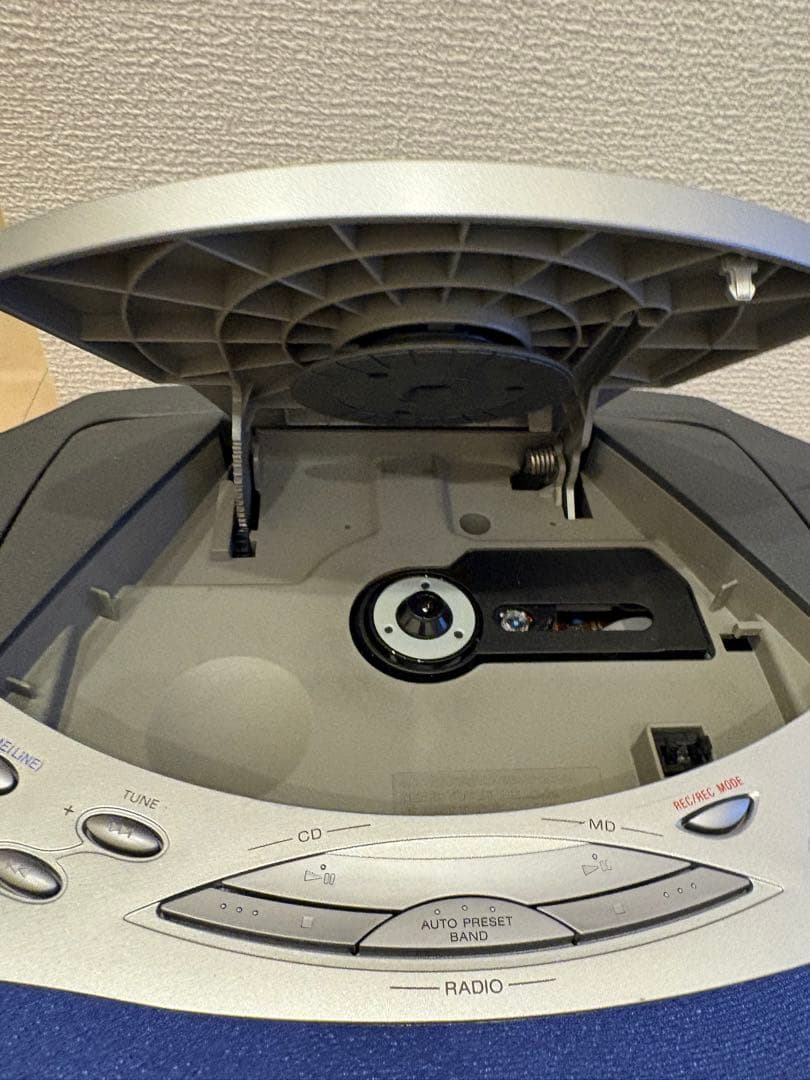 ソニー　SONY ZS-M37 パーソナルMDシステム　CD MD ラジオ