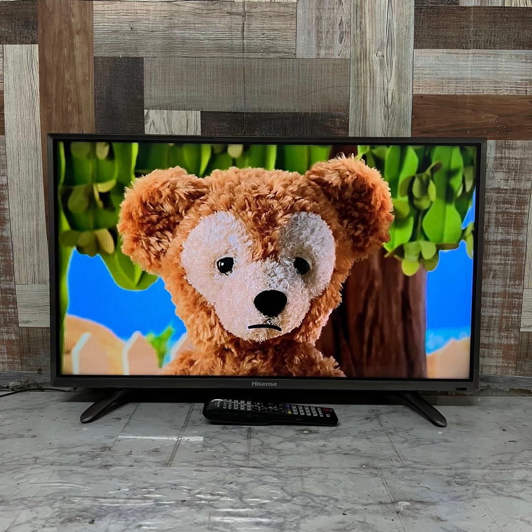 天才肌さん全国送料込ハイセンス32型液晶テレビ外付HDD裏番組録画対応、箱付き