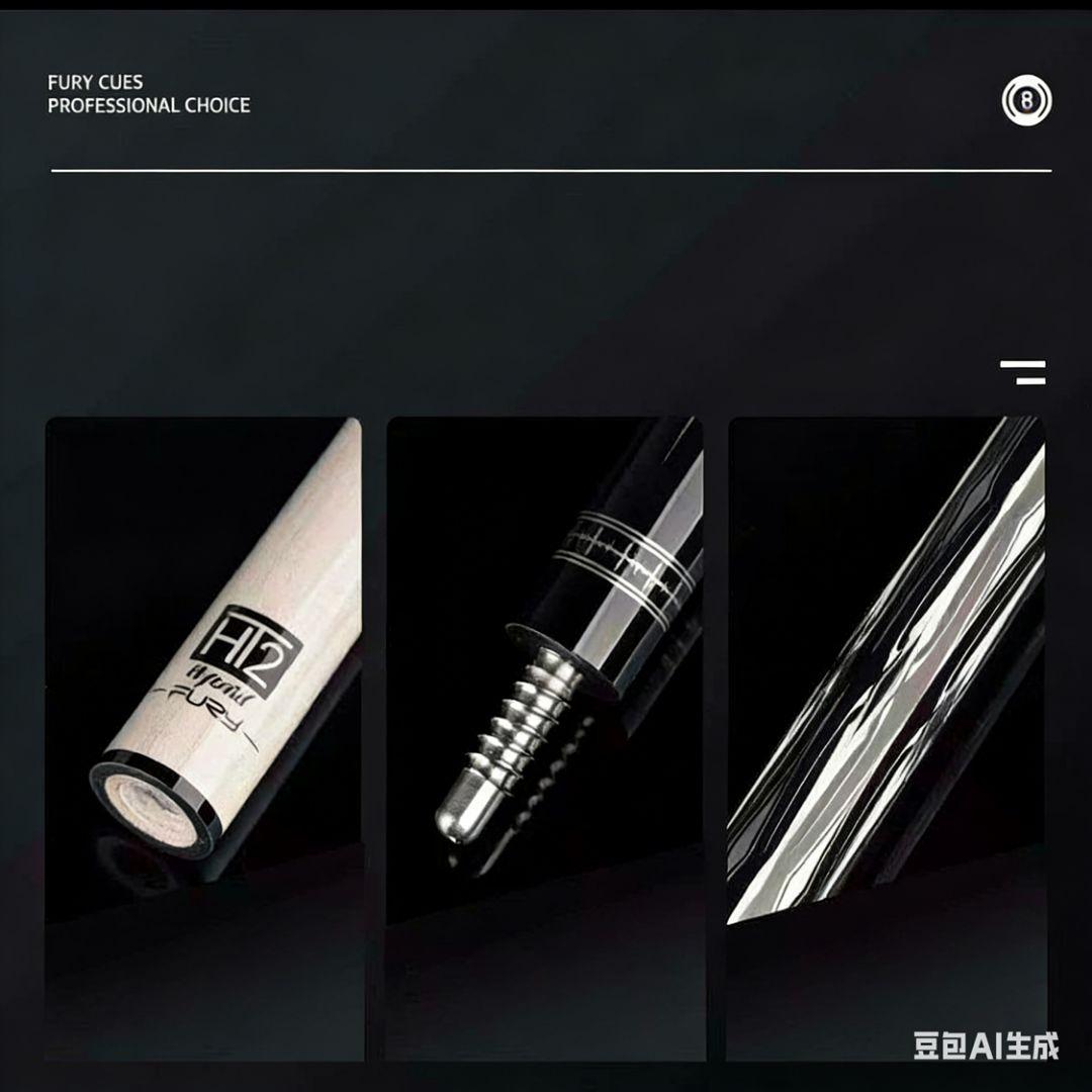 必見】【美品】FURY ビリヤードキュー TK-3 新品未使用 7点セット