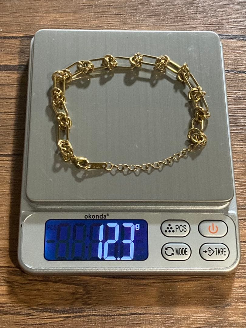 K18刻印 ブレスレット 腕輪 実家整理 遺品整理 ゴールド 貴金属 金 遺品整理 24k刻印あり ゴールドブレスレット メンズ レディース｜Yahoo