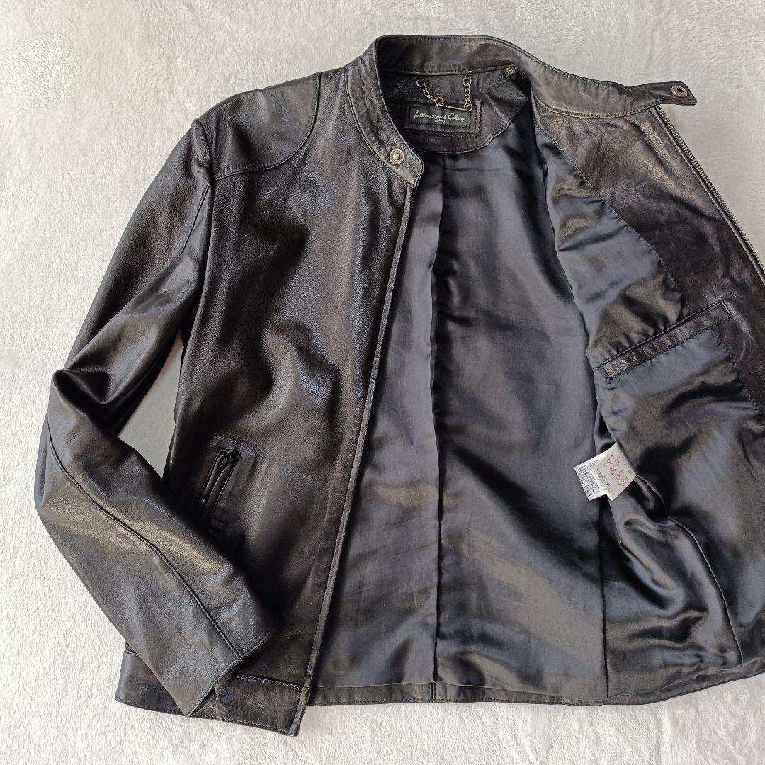 極美品♪インターナショナルギャラリービームス ライダースウォッシュ