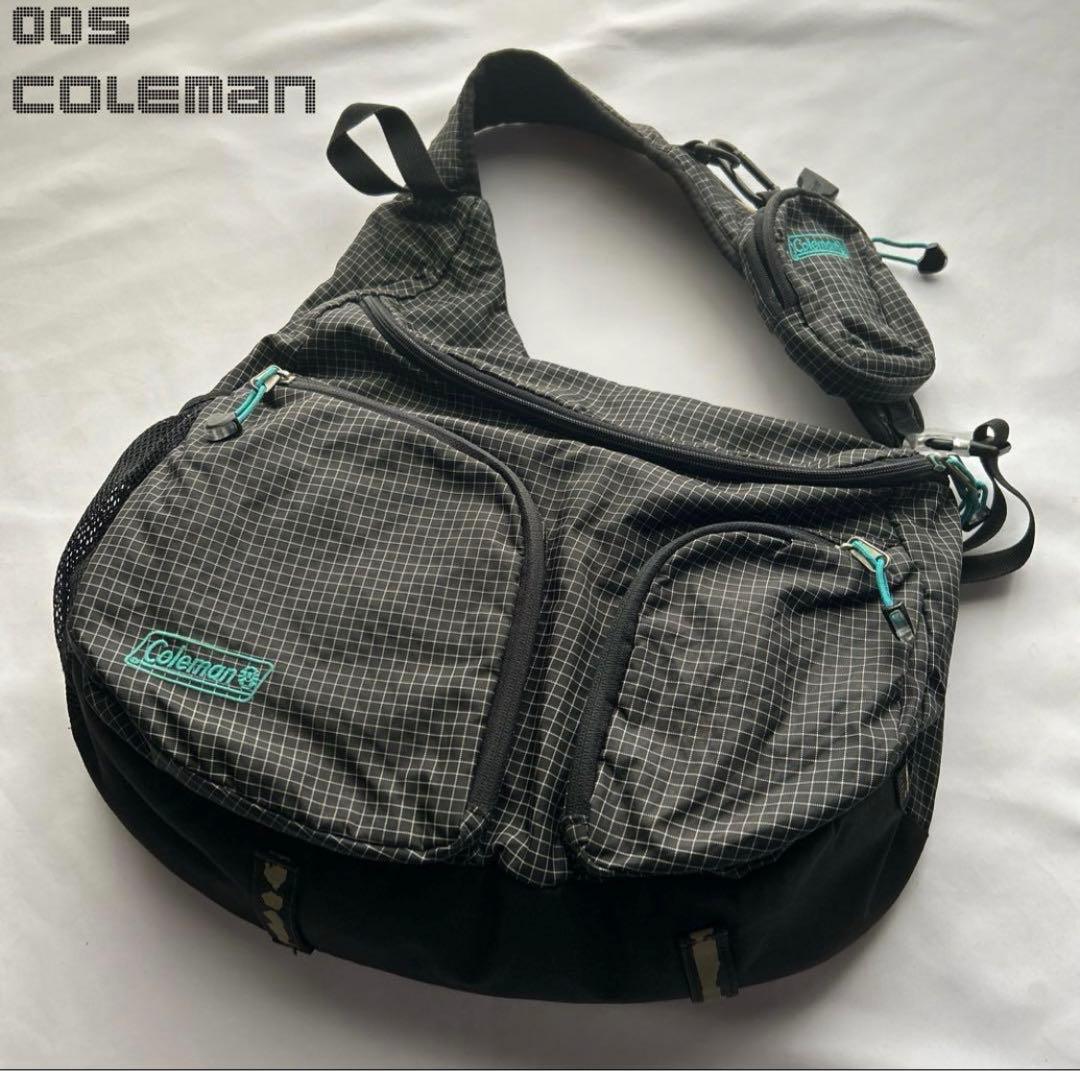 00s coleman マルチポケットショルダーバッグ y2k テック ギア - メルカリ