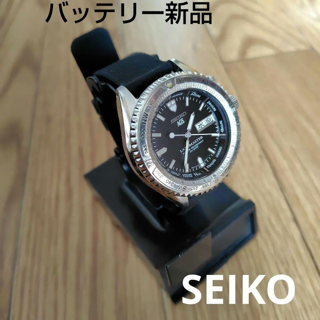 二次電池交換済】SEIKOランドマスターAGS 5M23-6A20