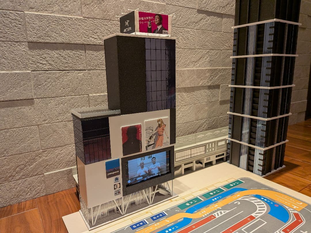 Nゲージ　自作ストラクチャー　駅前複合商業ビル かんたんシンプルビル5棟セットA | ミニチュア工房