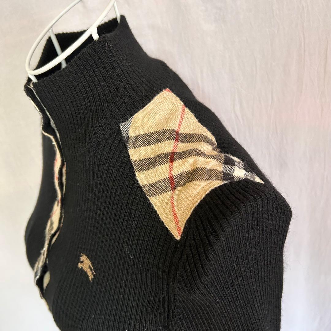 美品 バーバリーブルーレーベル ニット セーター ハイネック ノバ