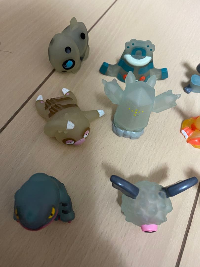ポケモンキッズ 指人形 クリア ファイヤー リオル レジアイス ドータクン