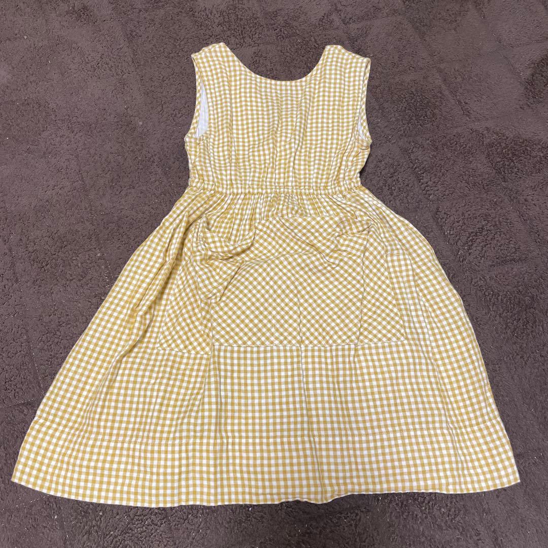 soor ploom ギンガムチェック ワンピース 5y - メルカリ