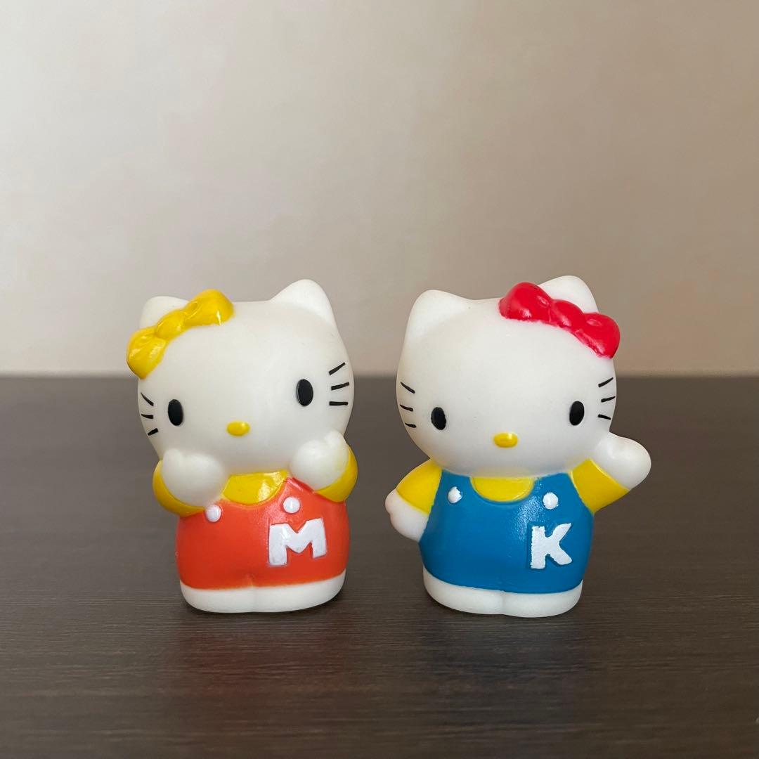 サンリオ ハローキティ キティ ミミィ 指人形 ソフビ マスコット 1988
