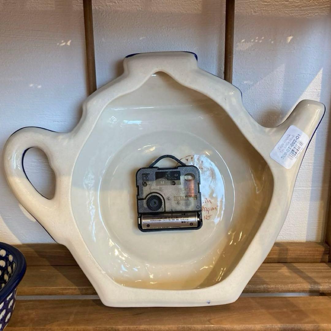 ポーリッシュポタリー＊時計 ポット - メルカリ