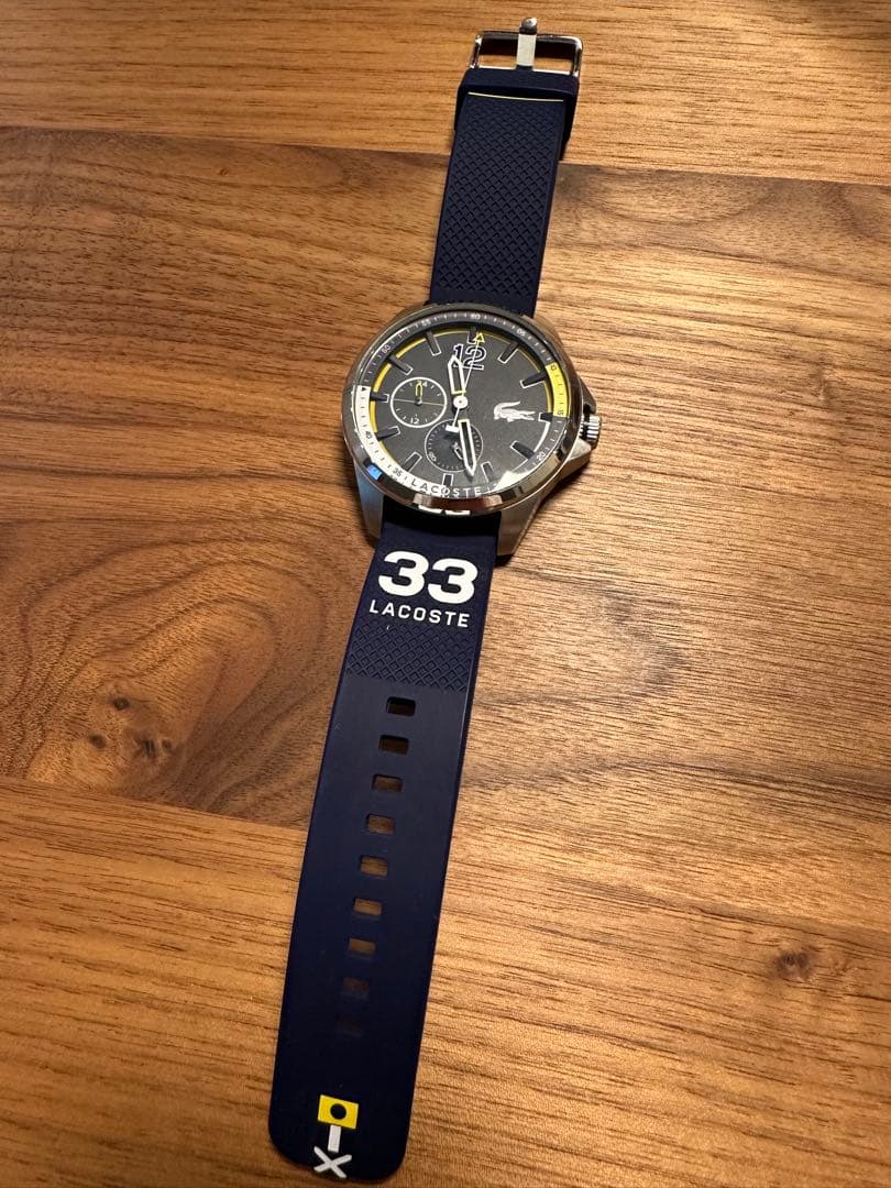 《使用済み》LACOSTEネイビー 腕時計