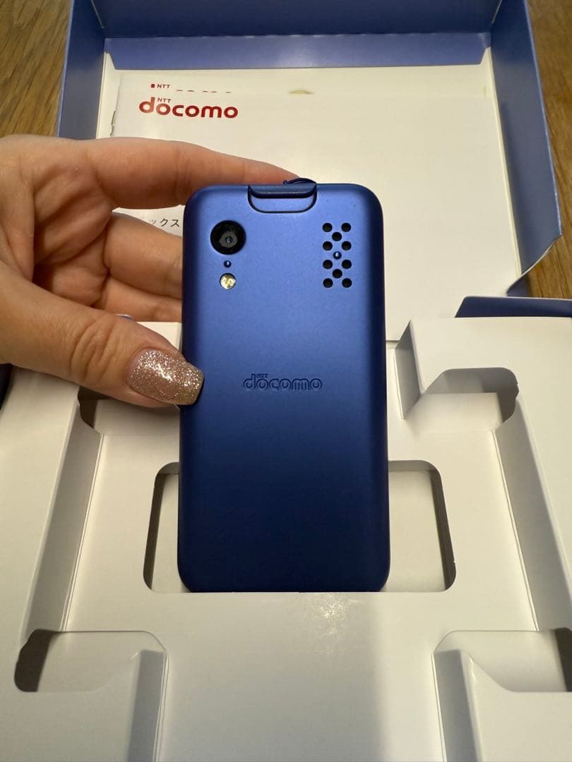 超美品docomo KY-41C ブルー 携帯電話本体