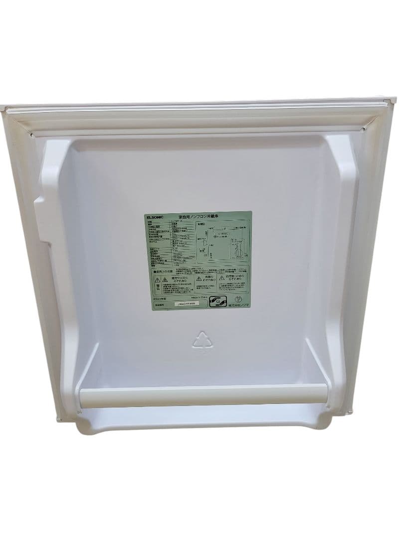 ノジマ ELSONIC 2023年製 ノンフロン冷蔵庫 EJ-R461W 46L