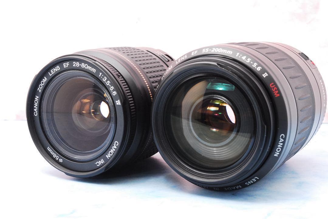 Canon Kiss X7☆望遠レンズ付Wレンズ☆小型＆軽量☆一眼レフカメラ