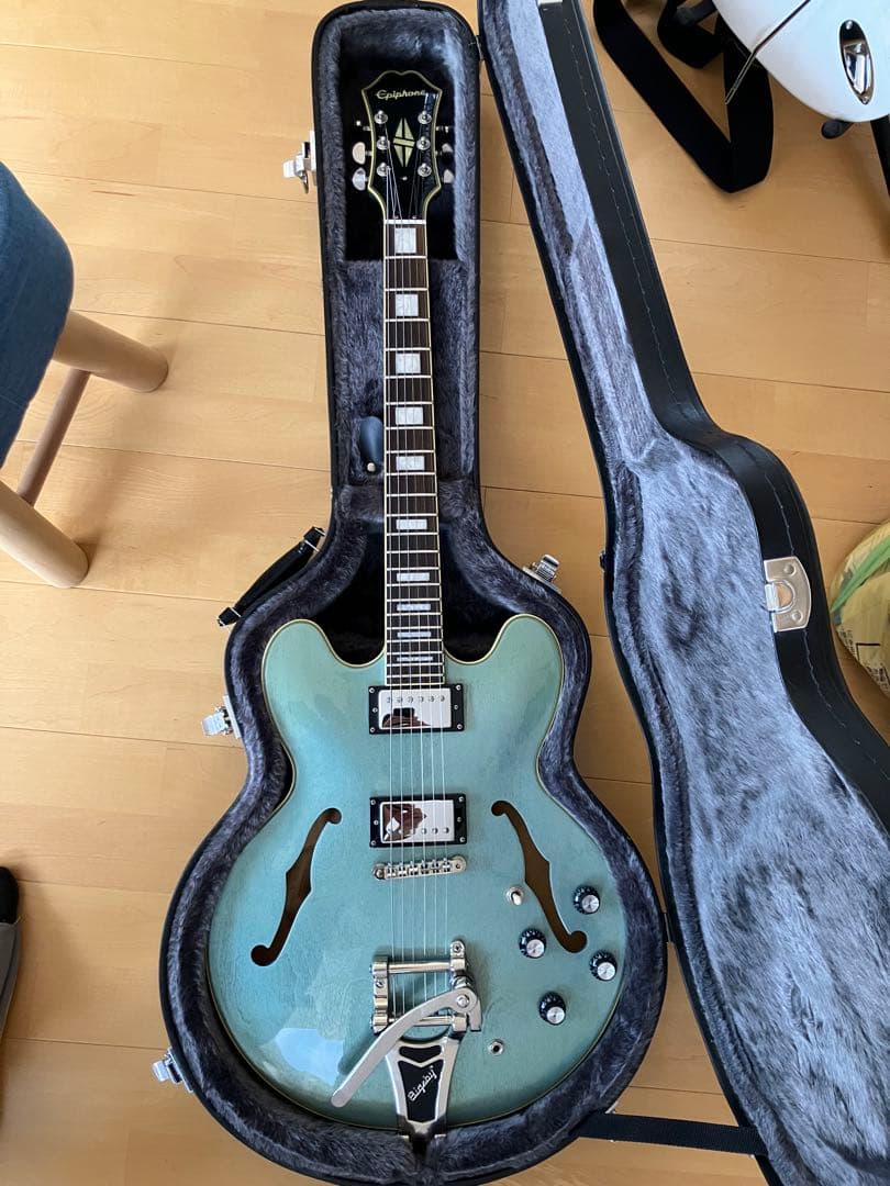 Epiphone ES-355 ペルファムブルー セミアコ - メルカリ