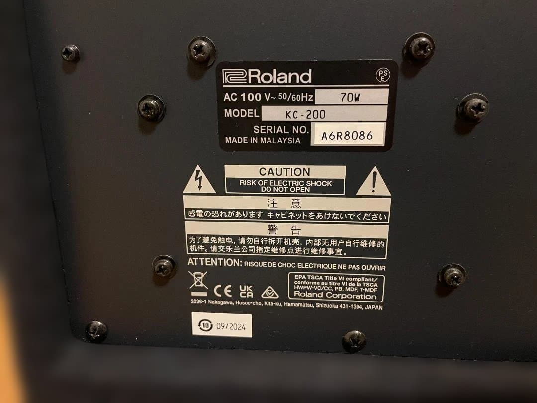 Roland KC-200 キーボードアンプ 2024年製 ローランド