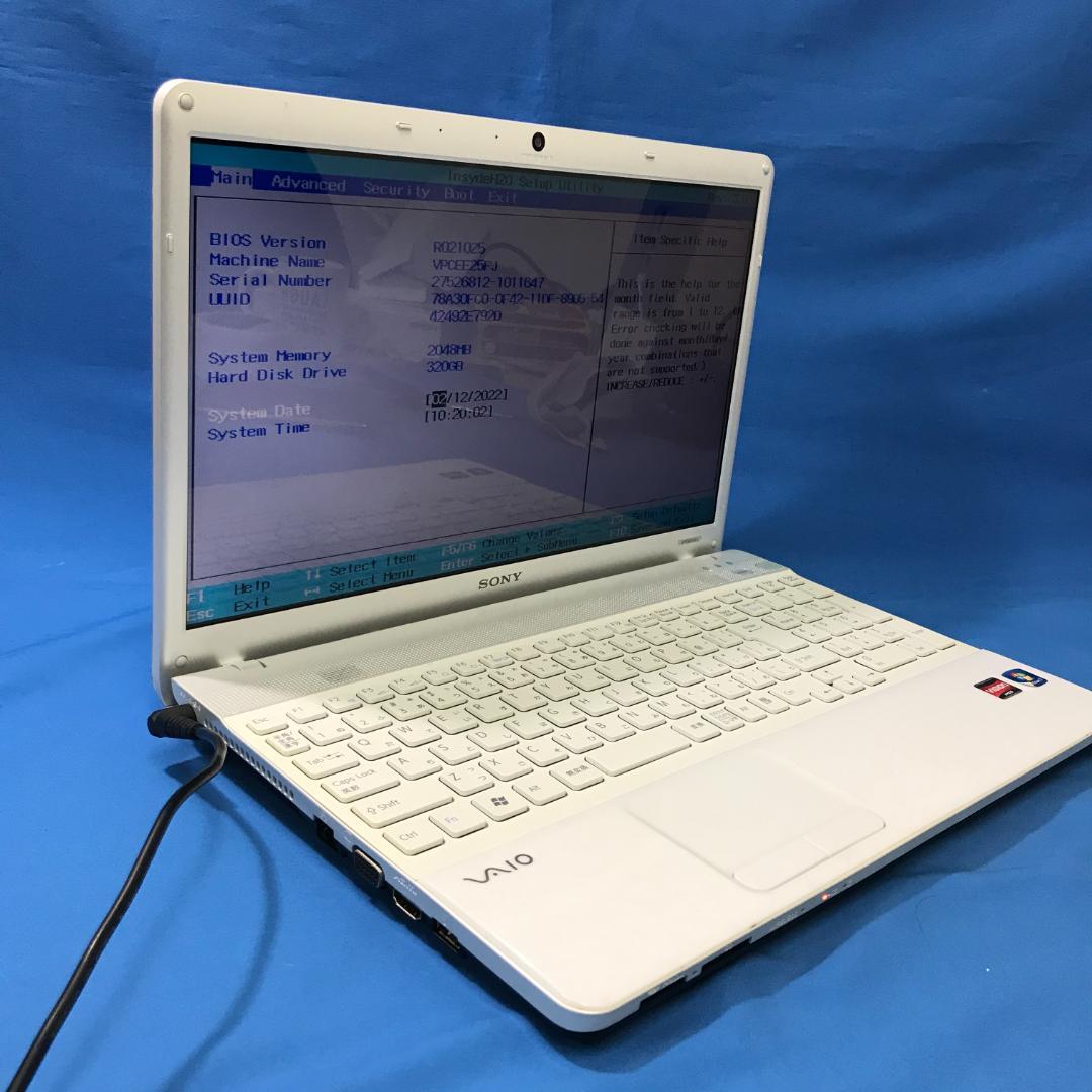 Windowsノート本体 SONY VAIO  VPCEE25FJ-S-AMD-98