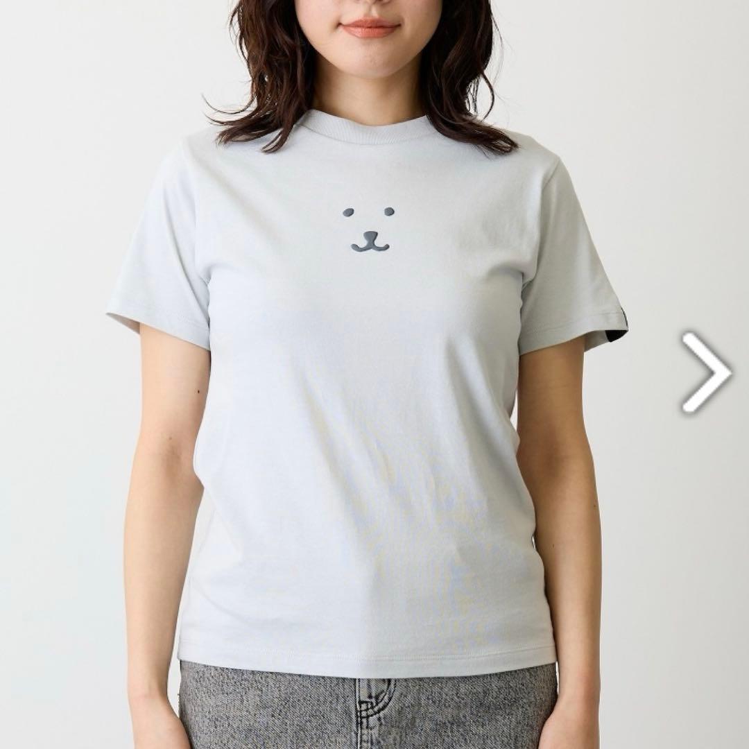 ナガノマーケット ソウル ナガノのくま Tシャツ クールグレー Lサイズ