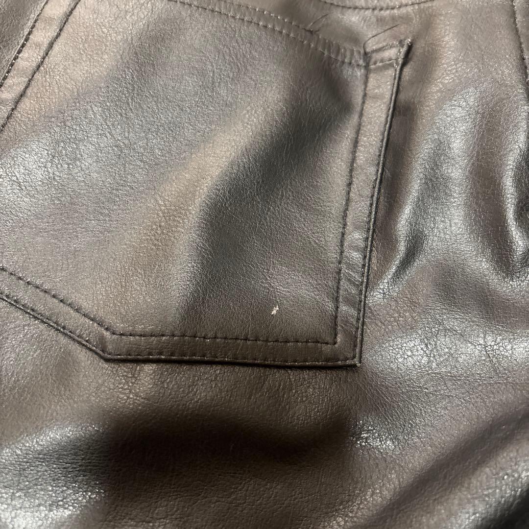 666 Original Clothing ブラック レザー パンツ 32 - メルカリ