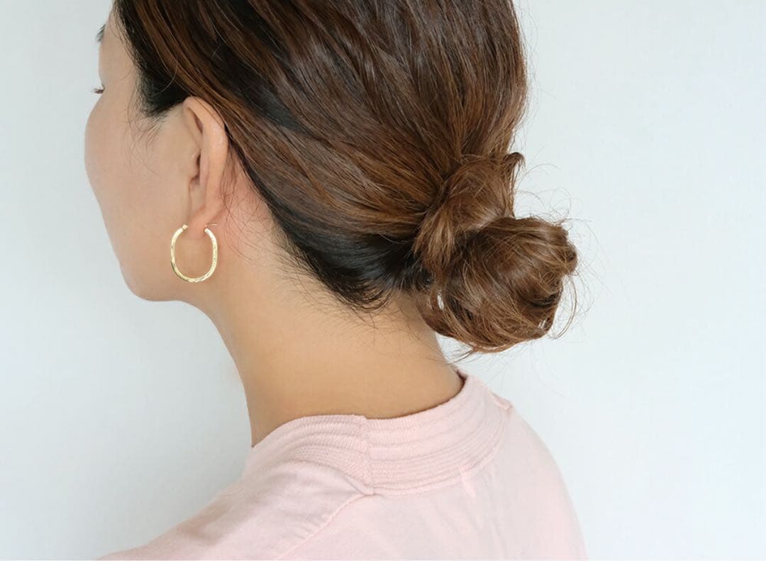 保証書付き RAPA K18 YG アノルス ラージ フープピアス - メルカリ