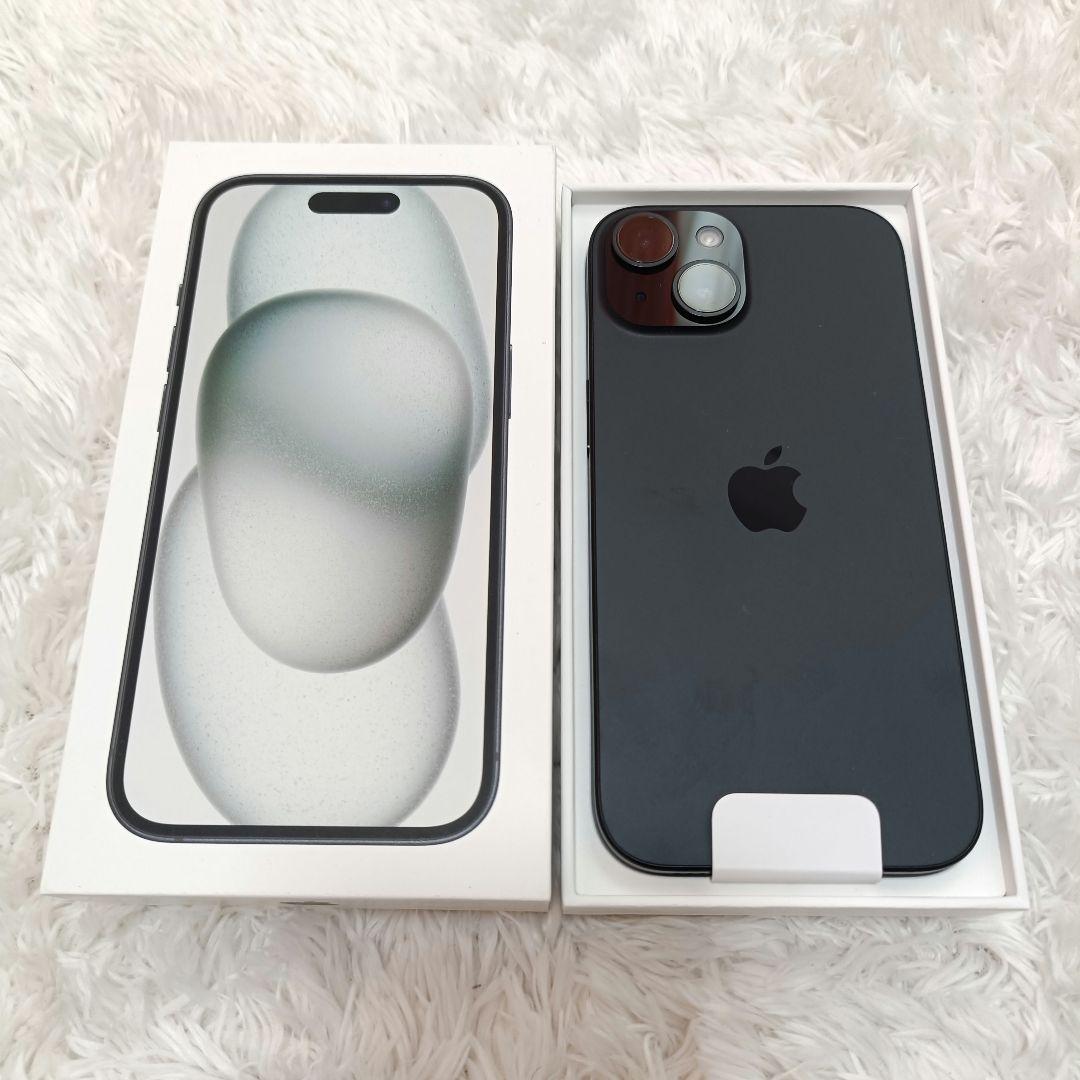 iPhone15 SIMフリー 128GB ブラックblack 開封済未使用