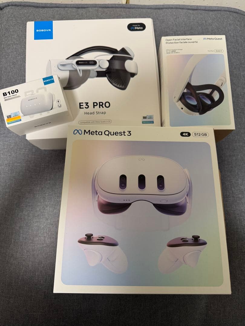  Quest 3 512GB 中古 アクセサリー付き Meta Quest 3 512GB ヘッドマウントディスプレイ - 最安値・価格比較