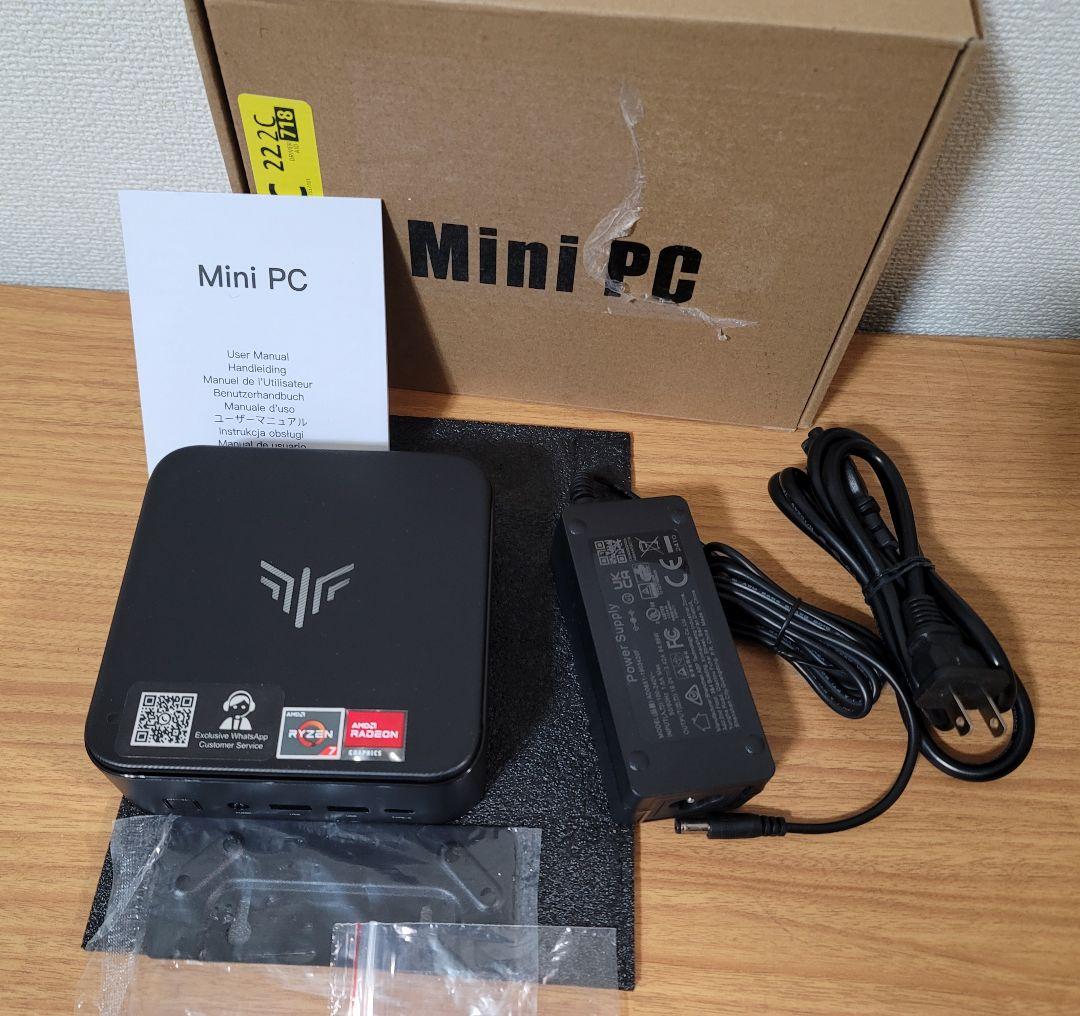 NIPOGI ミニpc AMD Ryzen 7 5825U 16GB 512GB