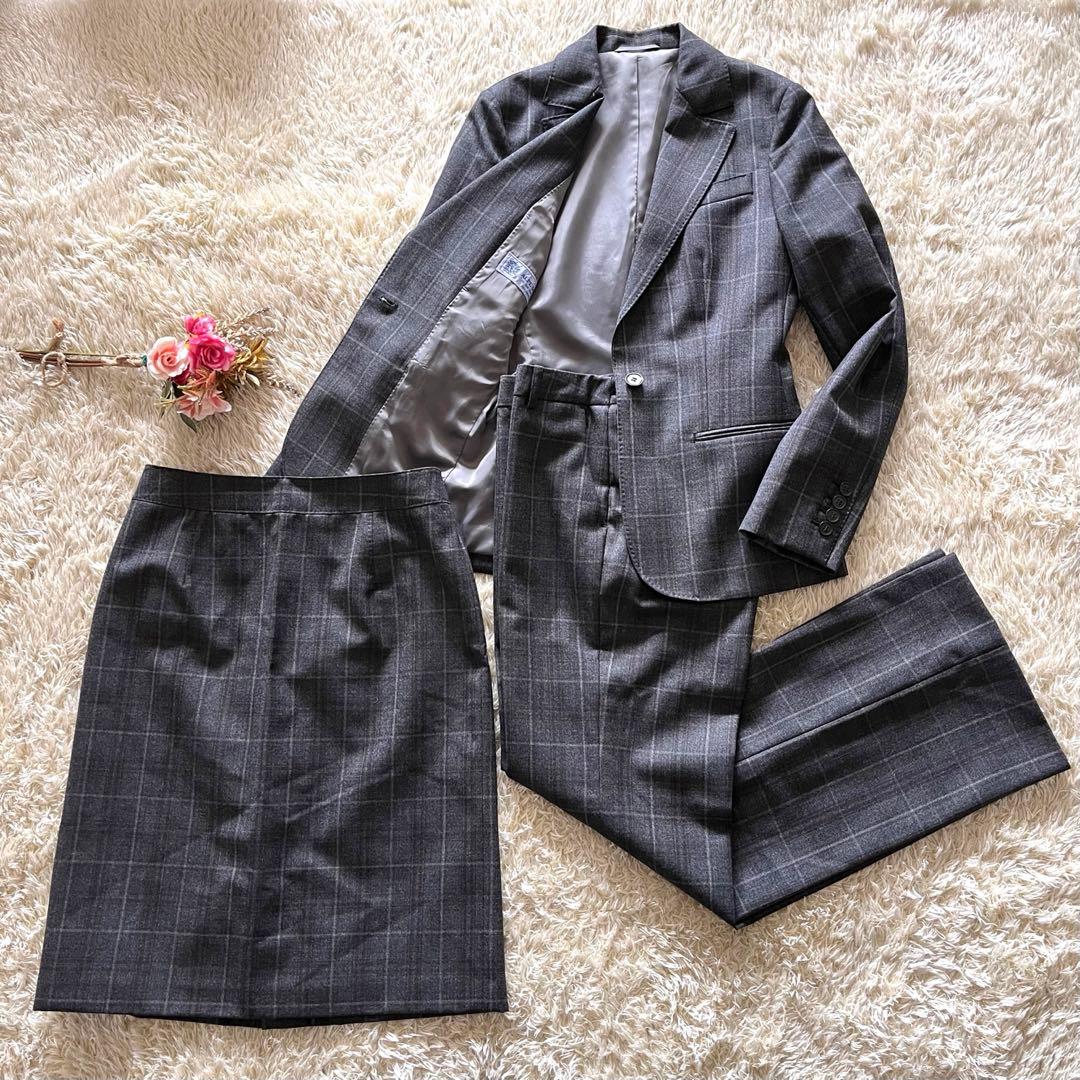 極美品】高級 ALPE SOLIVO レディーススーツ 3点セット イタリア