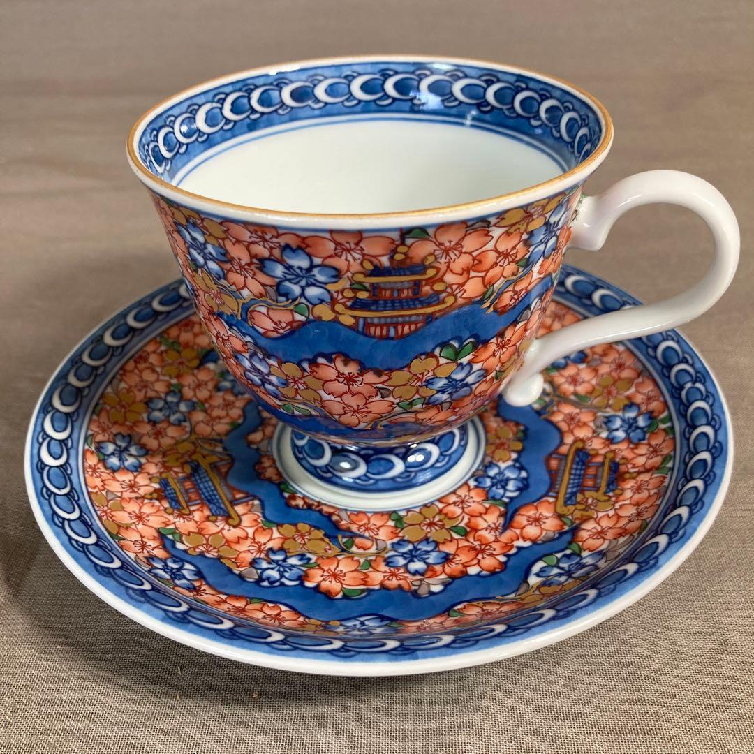 源右衛門】古伊万里の伝統 日本名窯 舘林源右衛門作 染錦古伊万里楼閣