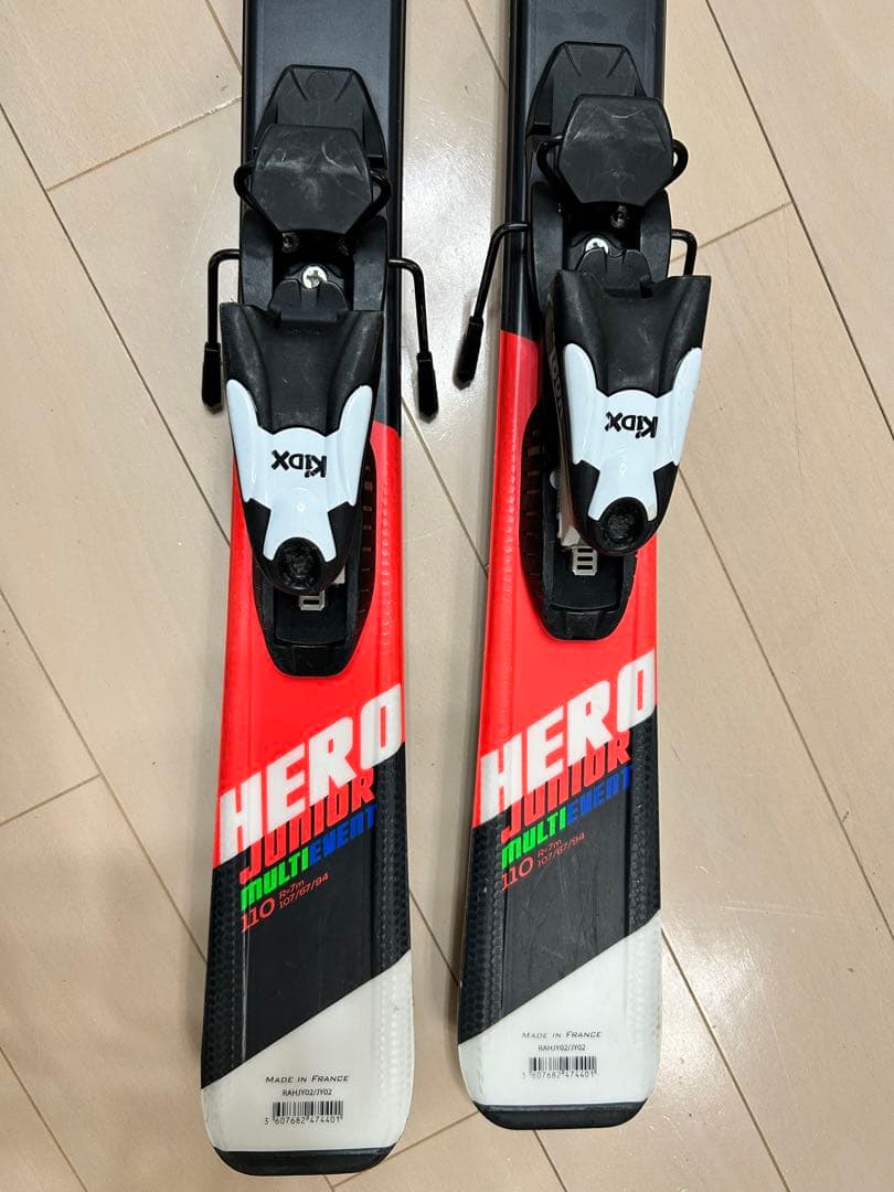 ROSSIGNOL HERO 110cm スキー 板 バインディング付き - メルカリ