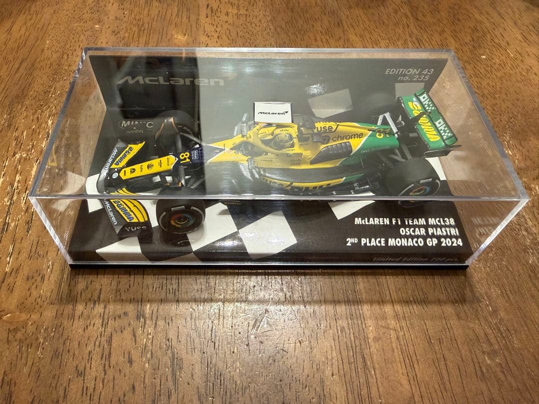 ミニチャンプス 1/43 マクラーレンMCL38 2024 モナコ ミニチャンプス 1/43 マクラーレン F1 チーム MCL38 2024年 モナコGP