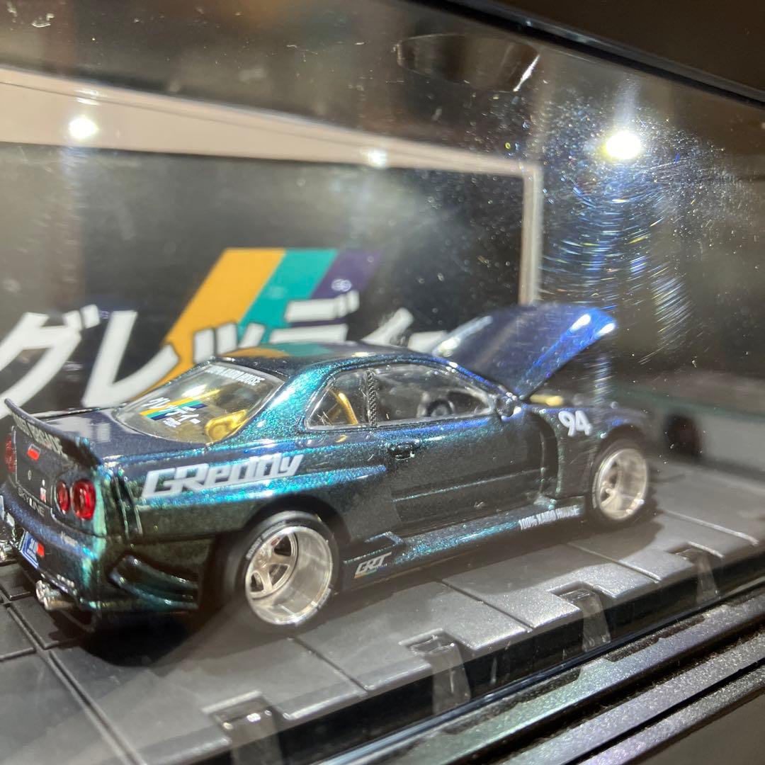 MINI GT☆街道ハウス／ホットウィール ⭐️グレッティ日産34R／積載車