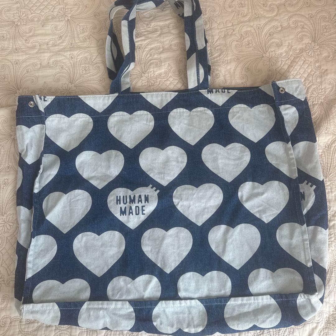 HUMAN MADE ハート柄トートバッグ - メルカリ