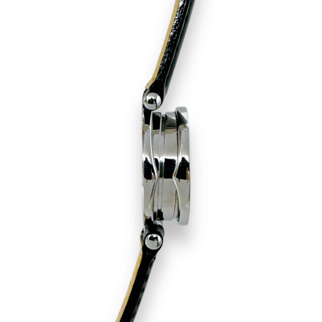 ブルガリ ビーゼロワン BZ22S 革ベルト ブラック レディース 時計 稼働