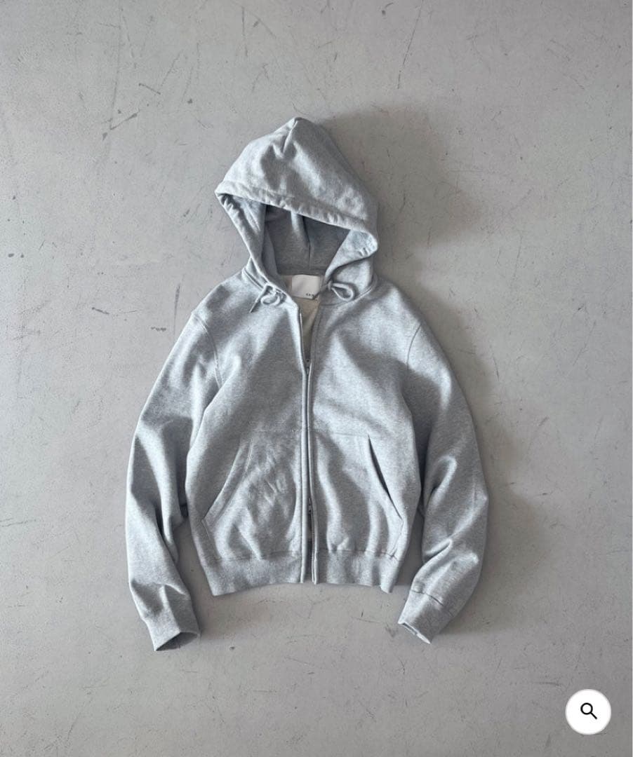 KAIKO DOUBLE ZIP PARKA TOP GRAYジップパーカー