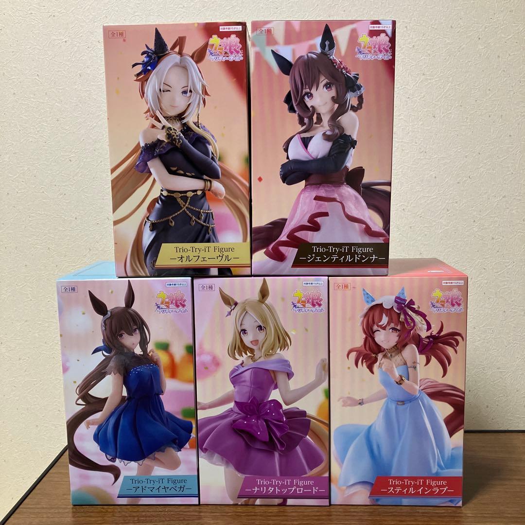 ラウンドワン限定 ウマ娘 Trio-Try-iT Figure フィギュア5体 - メルカリ
