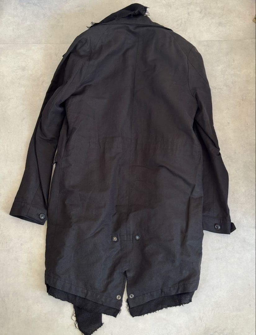 DIRAIN ブラック モッズコート リックオウエンスやJULIUSが好きな方