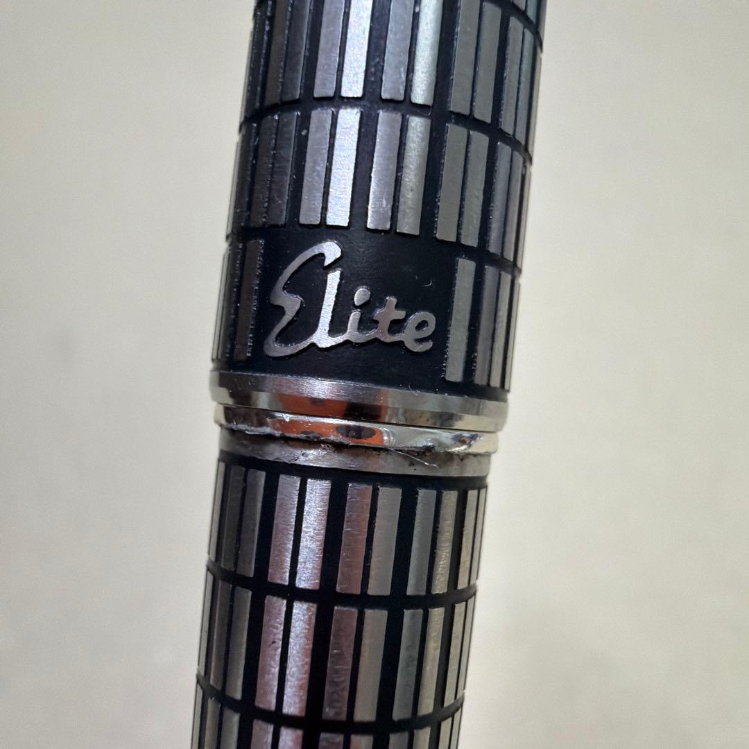 万年筆◇PILOT Elite パイロット エリート 格子柄 ペン先 18K-750 廃盤