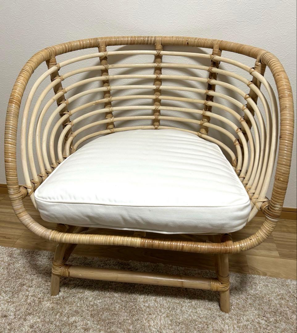 美品】IKEA BUSKBO ブスクボー パーソナルチェア クッション付き