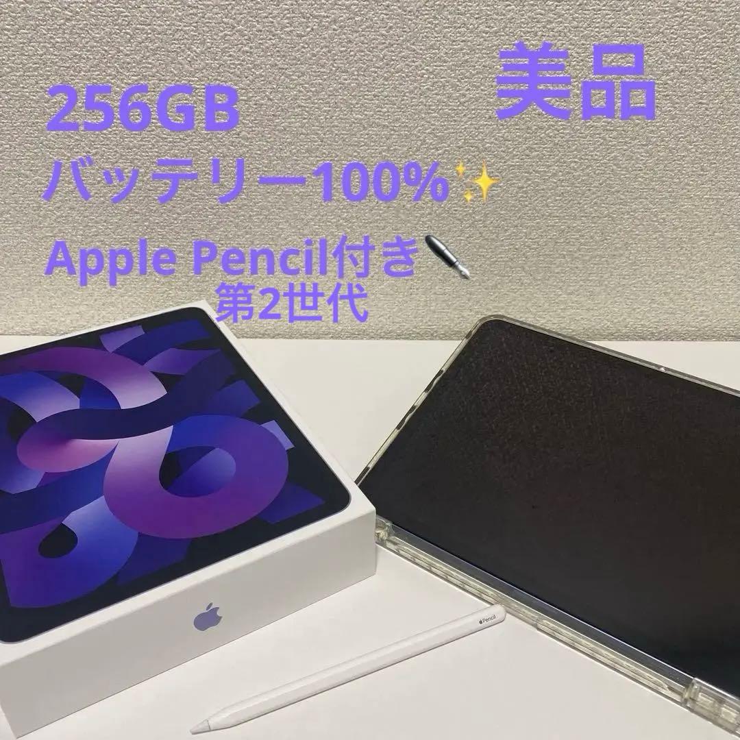 iPad Air 第5世代 256GB Apple Pencil第2世代付き iPad Air（第5世代）＆磁石で充電出来るApple Pencil（第2世代）購入