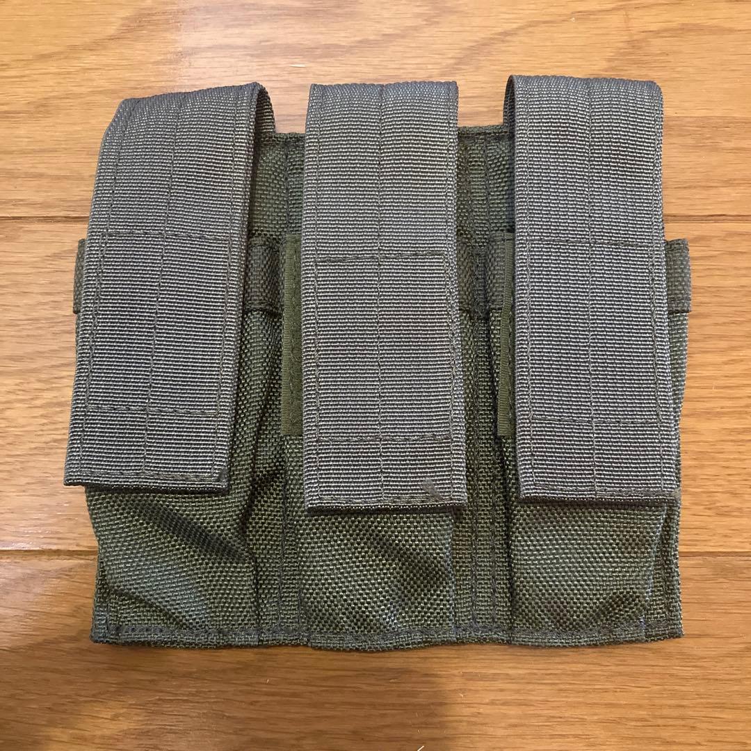 実物 EAGLE ピストル トリプル マグポーチ OD EAGLE トリプルピストルマガジンポーチ BK ① | 第三商店