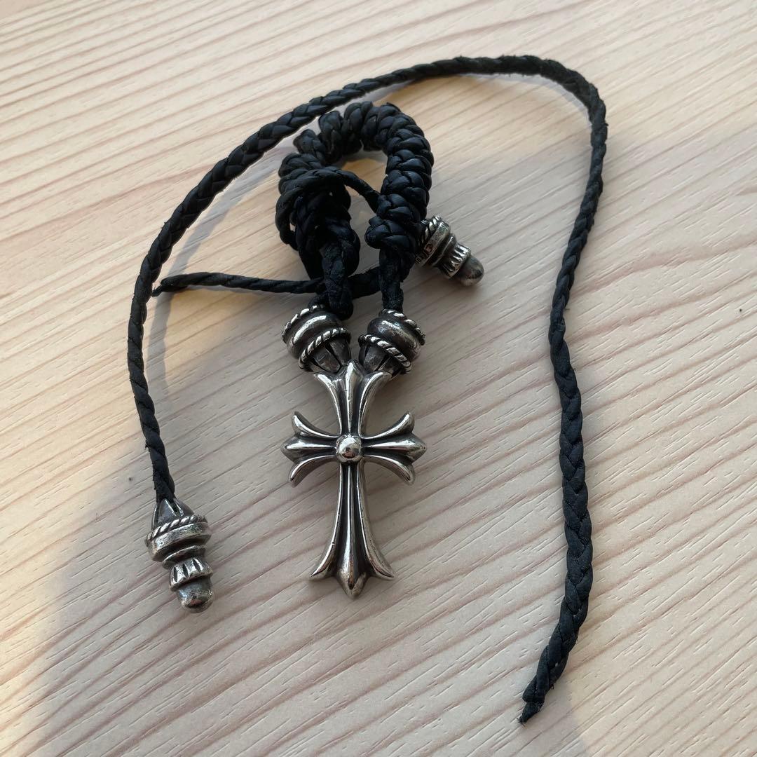 CHROME HEARTS スモールCHクロス クリンプト レザーブレイド