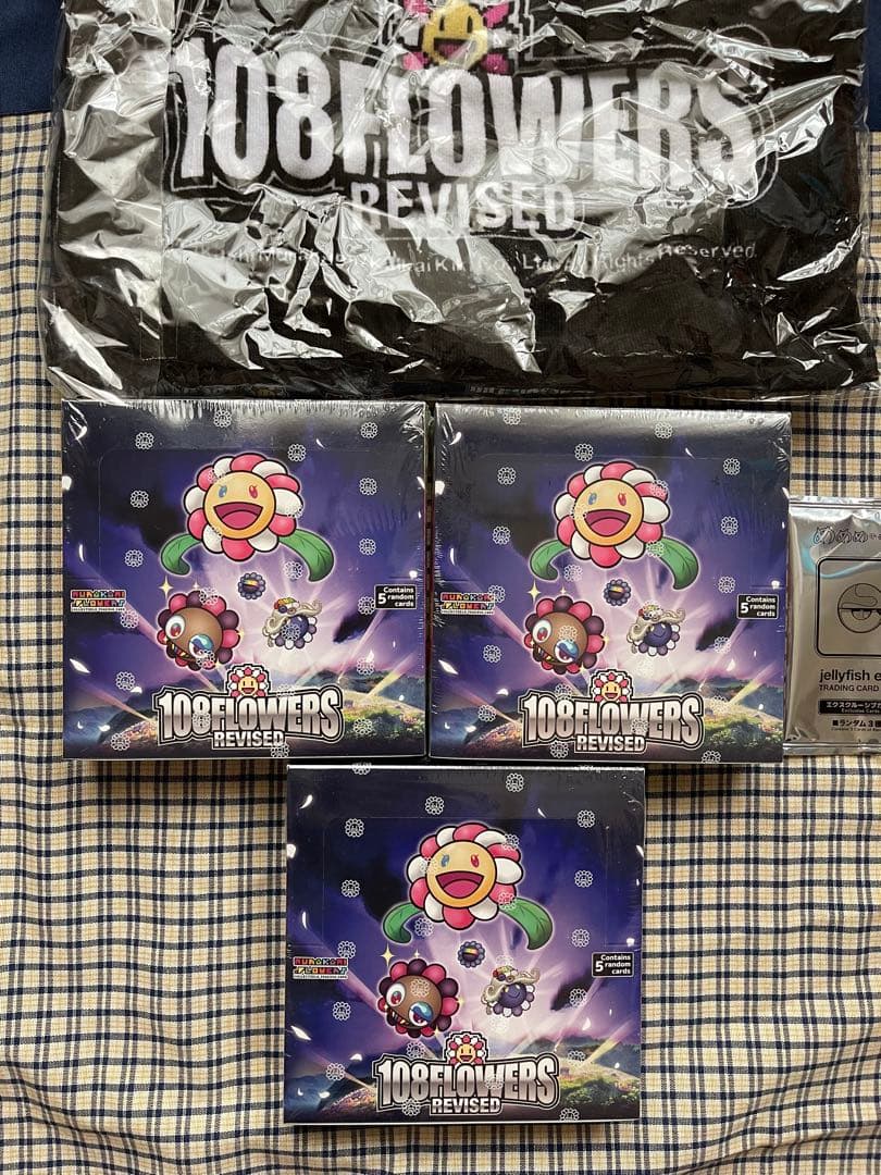 シュリンク付き108フラワーズ Revised リバイズド 英語版　3BOX Murakami.Flowers Collectible Trading Card - 108 Flowers Revised
